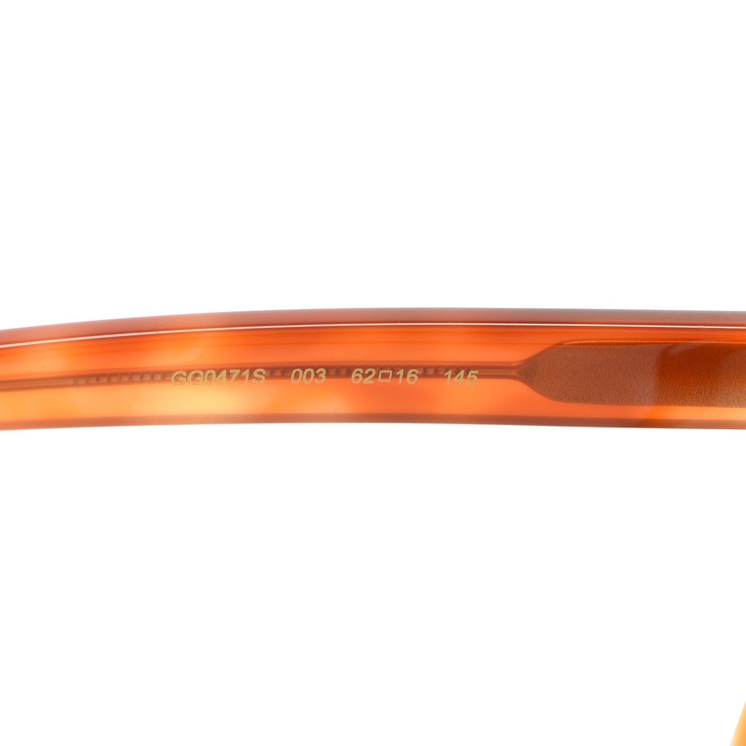 Gucci Acetate Oversize Square Frame GG0471S Sunglasses Havana Green 5 of 7