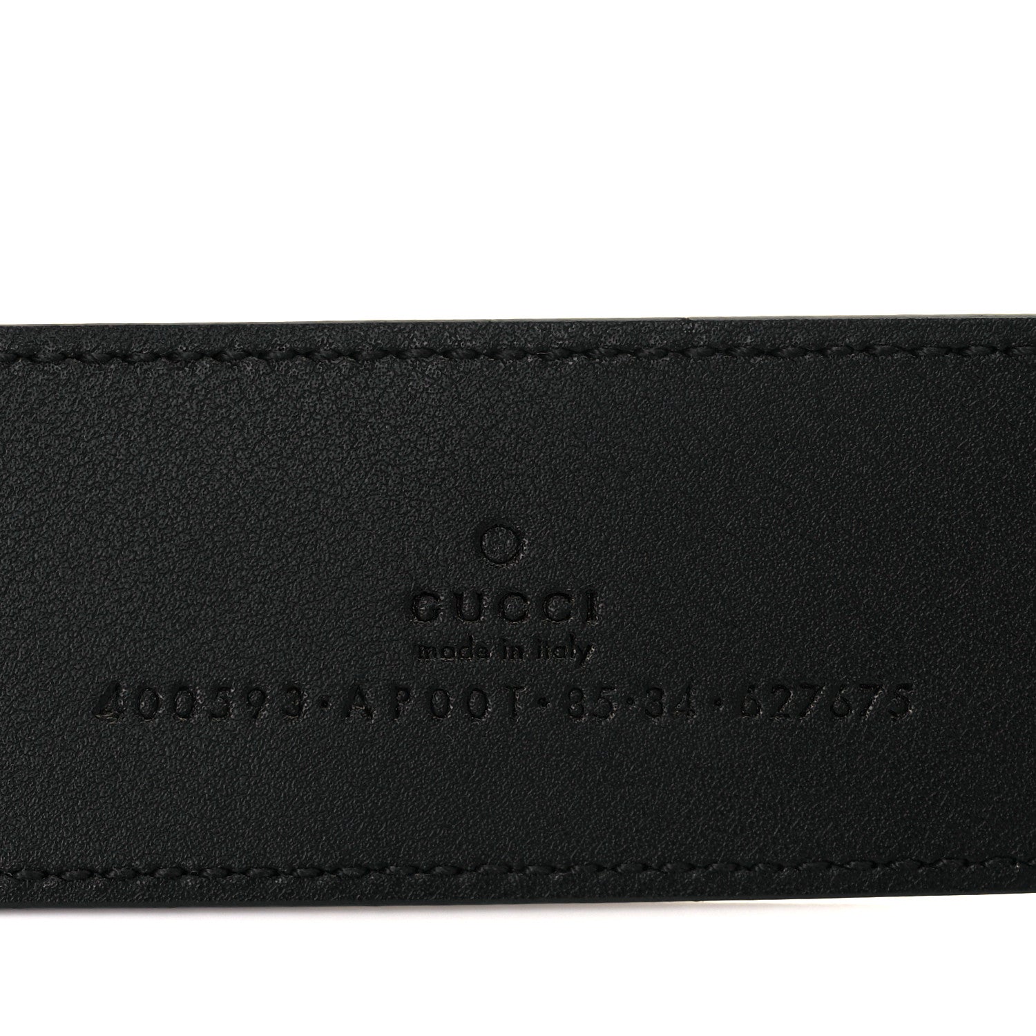 Gucci Calfskin Double G 40mm Belt 85 34 Black 3 of 6