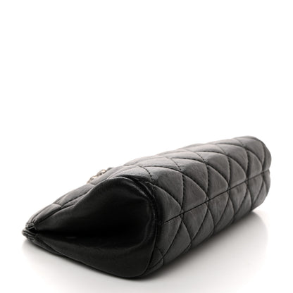 Chanel Lambskin Quilted Leo Lion Clutch Black 4 of 9