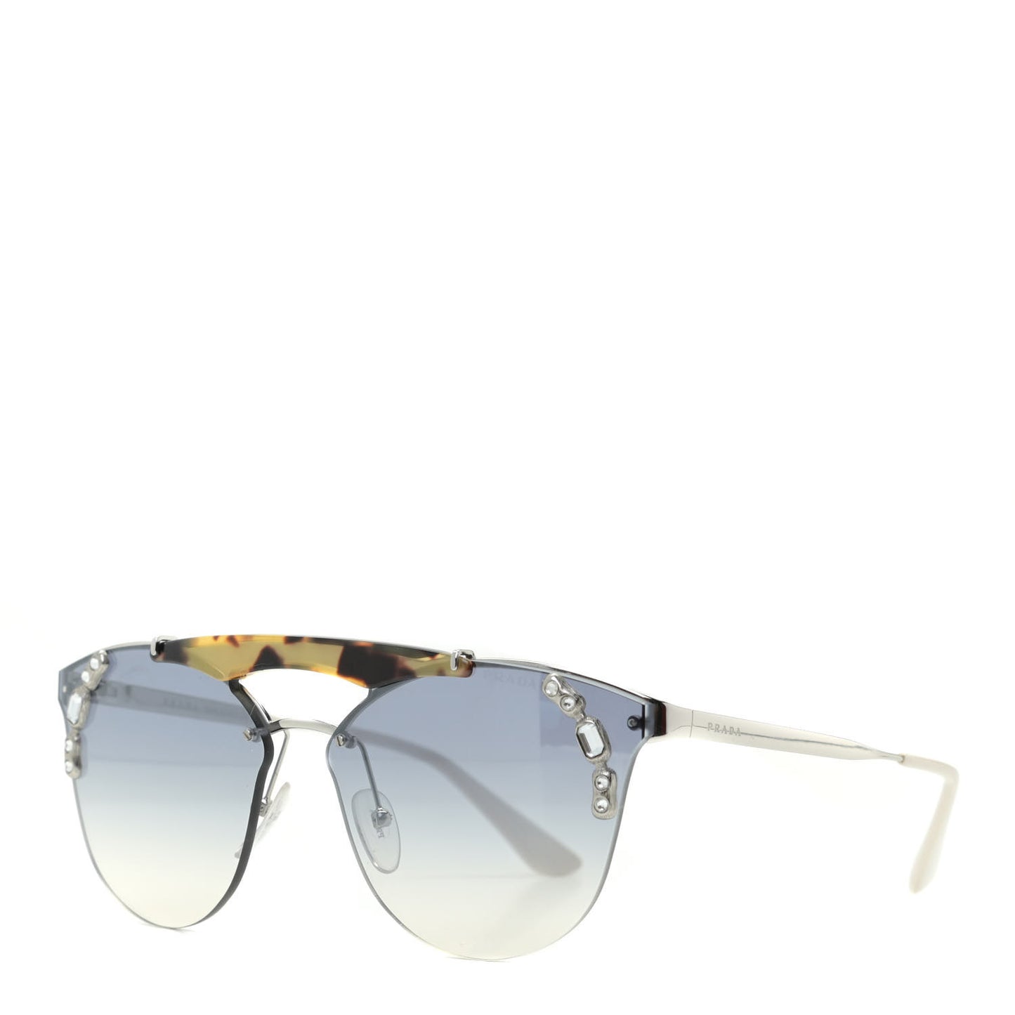 Acetate Crystal Sunglasses SPR 53U Tortoise