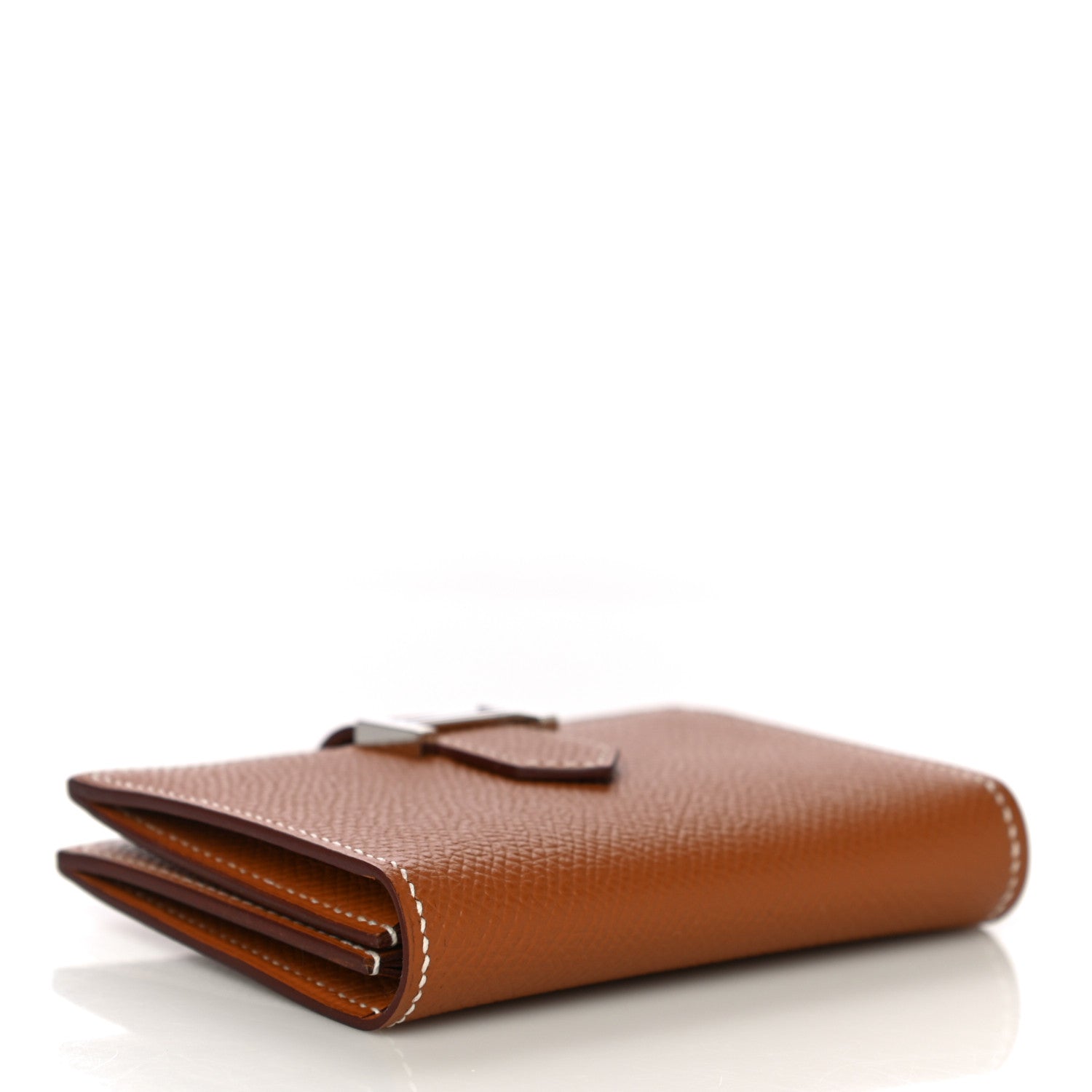 Hermes Epsom Bearn Card Holder Wallet Gold 4 of 14