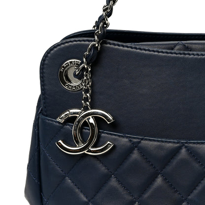Chanel Lambskin Quilted Chanel 7 Large Tote Navy 8 of 10