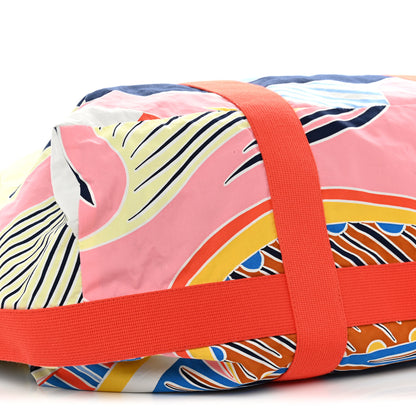 Hermes Cotton Traffic Jam Beach Bag Marine Rose 9 of 11