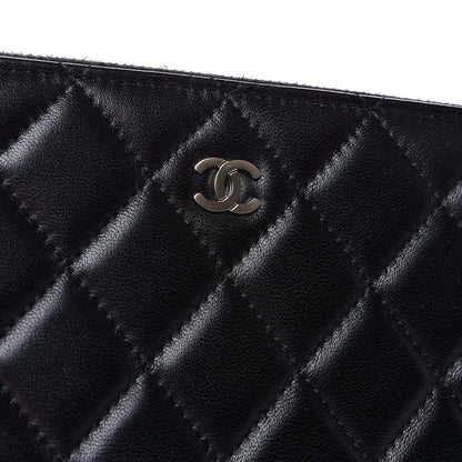 Chanel Lambskin Quilted Large Cosmetic Case Black 8 of 8