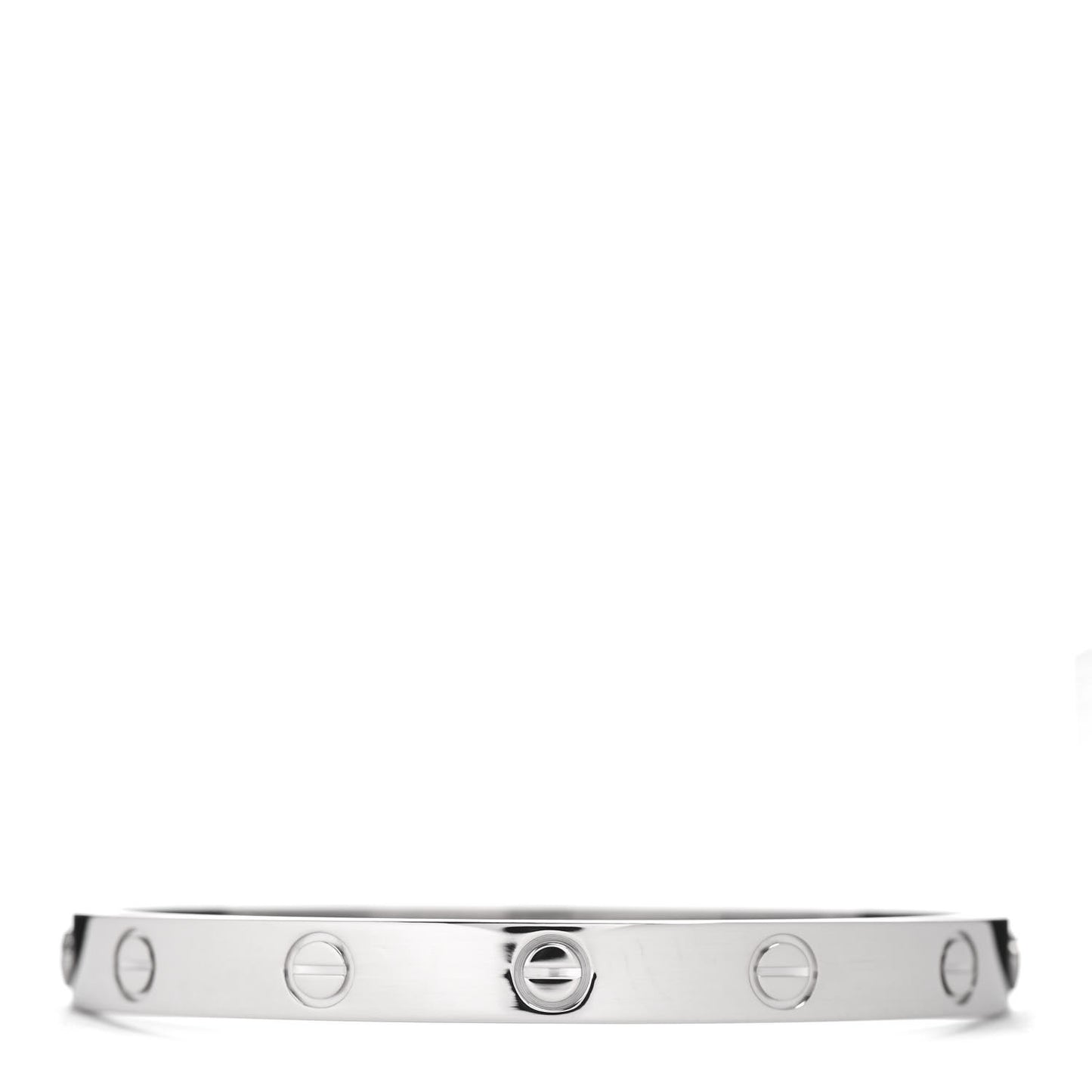18K White Gold LOVE Bracelet 16