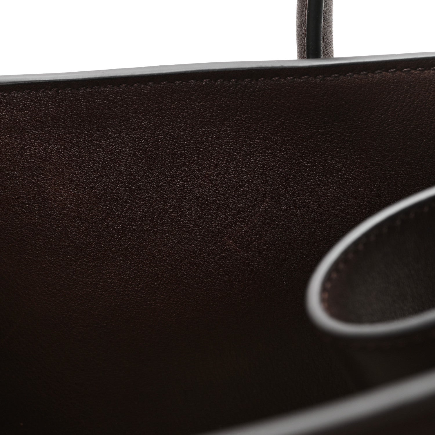 The Row Polished Saddle Calfskin Soft Margaux 15 Chestnut 10 of 10