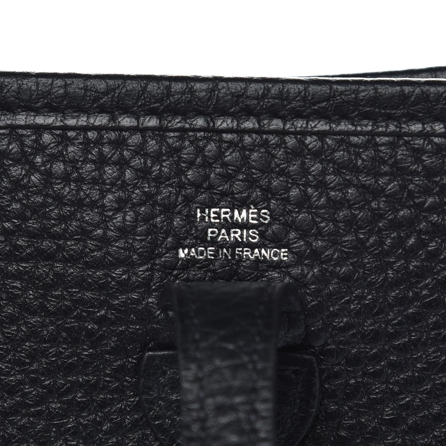 Hermes Taurillon Clemence Evelyne TPM Black 6 of 9