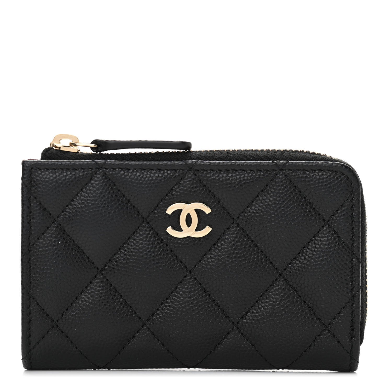 Chanel Caviar Quilted Key Holder Case Black 1 of 7