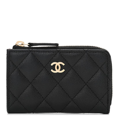 Chanel Caviar Quilted Key Holder Case Black 1 of 7