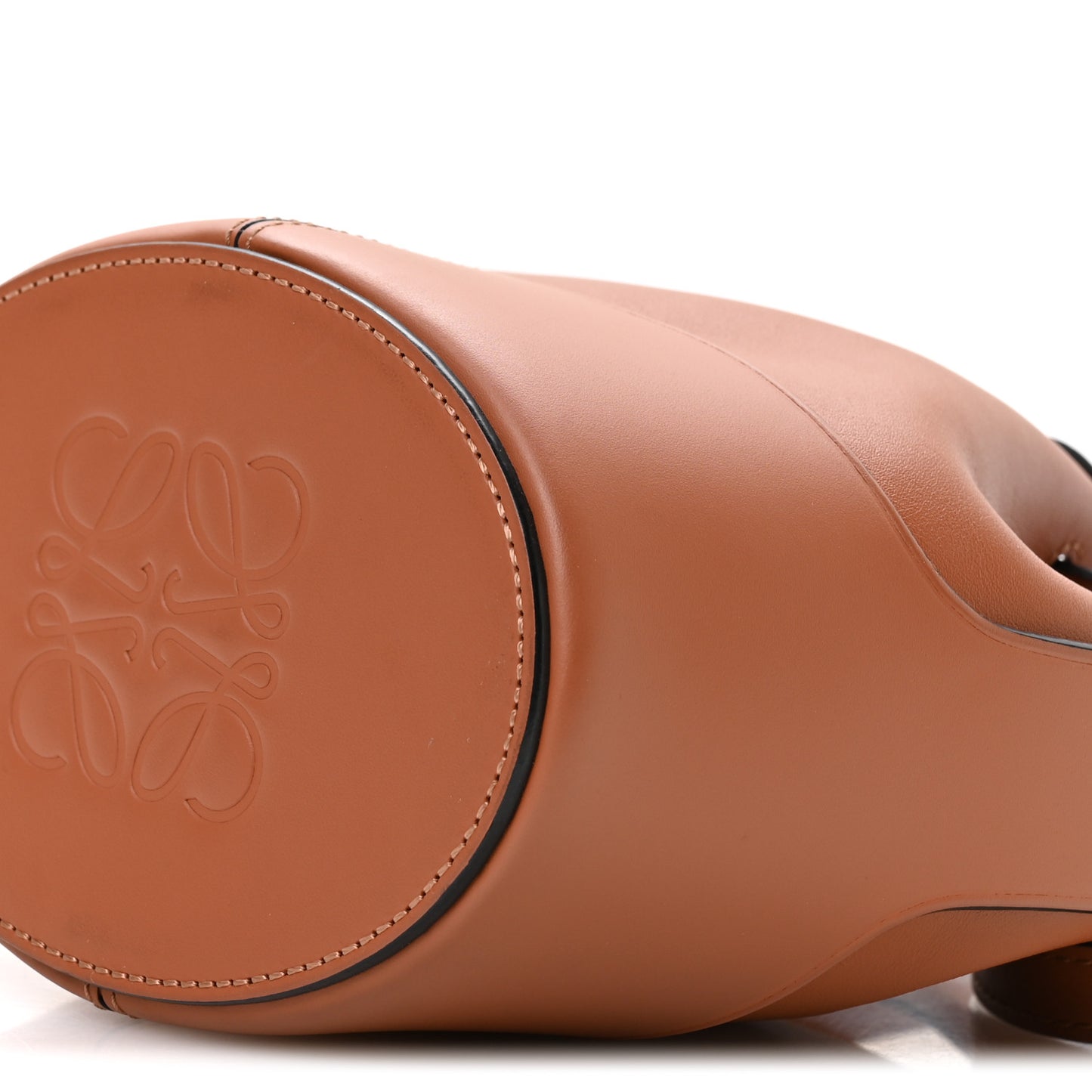 Calfskin Mini Balloon Bucket Bag Tan