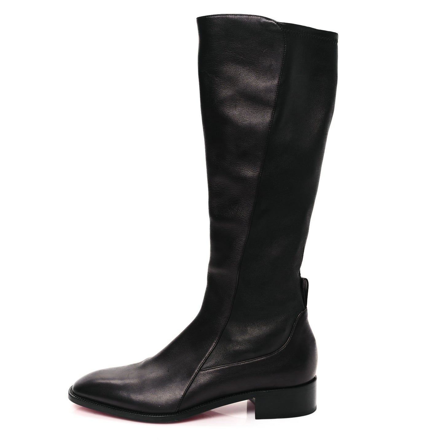 Nappa Tagastretch Flat Knee Boots 40 Black