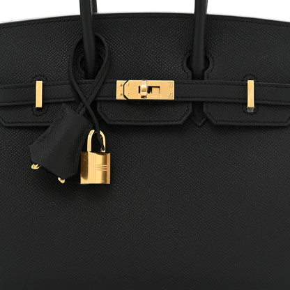 Hermes Epsom Birkin Sellier 25 Black 8 of 11