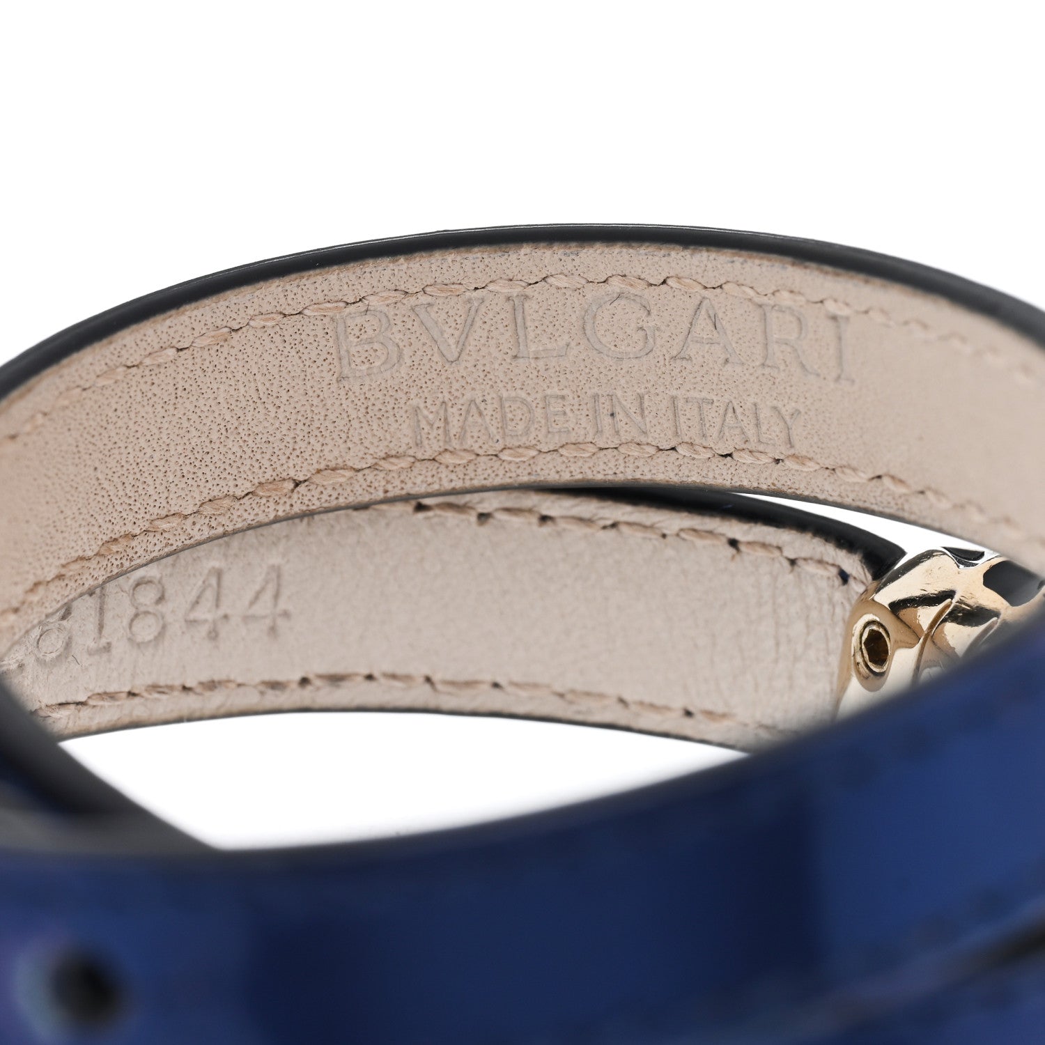 Bulgari Patent Serpenti Forever Wrap Bracelet Blue 4 of 4
