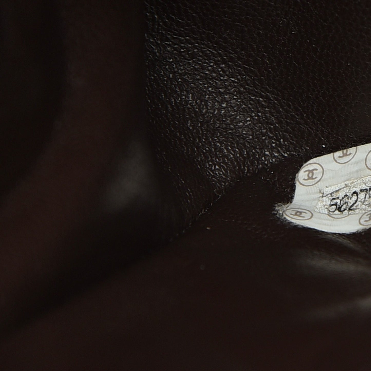 Caviar Quilted Flap Shoulder Bag Dark Brown