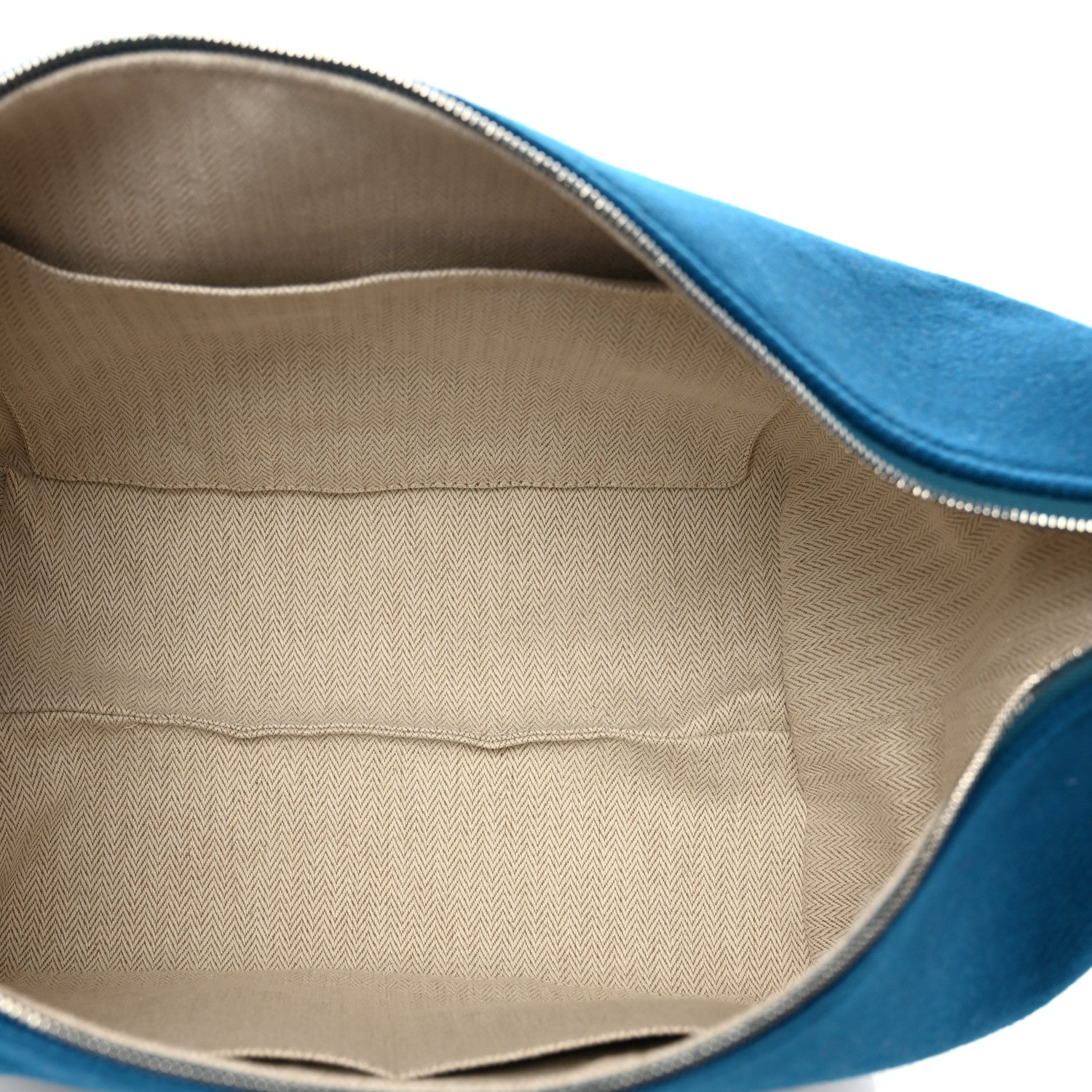 Hermes Wool Rocabar Small Bride-A-Brac Pouch Bleu Paon 5 of 6