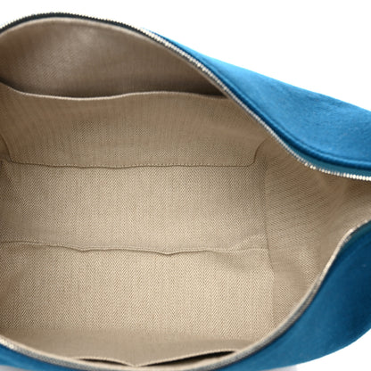 Hermes Wool Rocabar Small Bride-A-Brac Pouch Bleu Paon 5 of 6