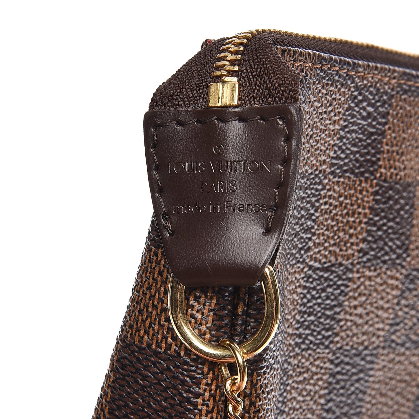Damier Ebene Complice Trunks and Bags Mini Pochette Accessories Red