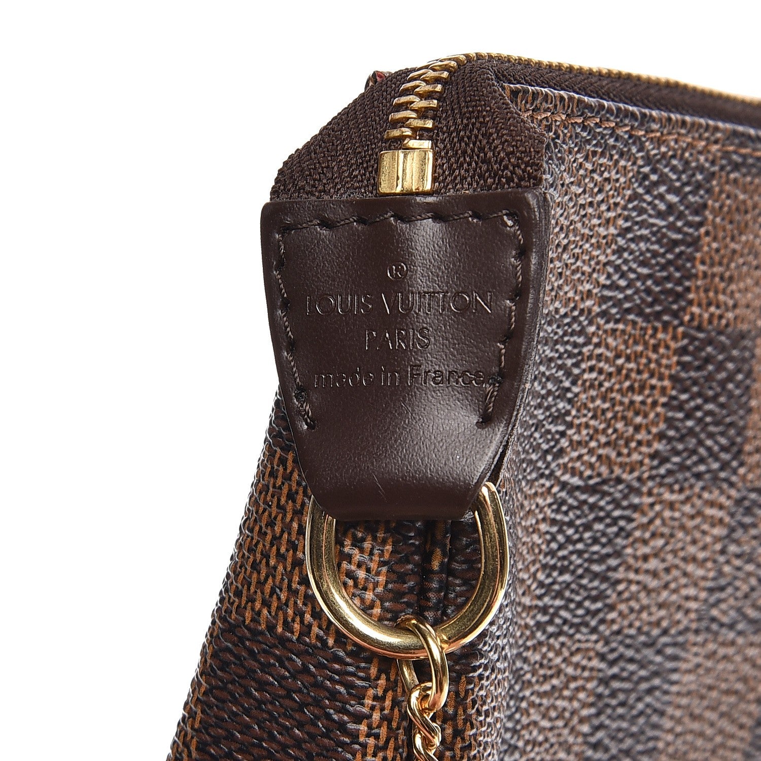 Louis Vuitton Damier Ebene Complice Trunks and Bags Mini Pochette Accessories Red 7 of 7