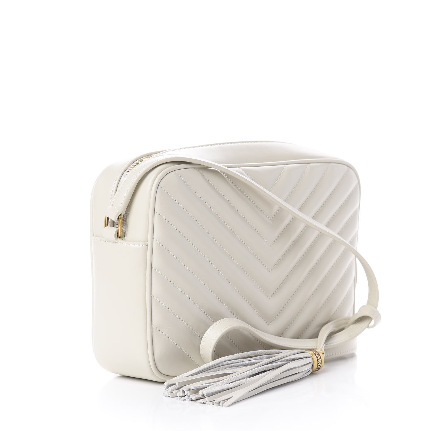 Saint Laurent Calfskin Matelasse Monogram Lou Camera Bag Crema Soft 3 of 13