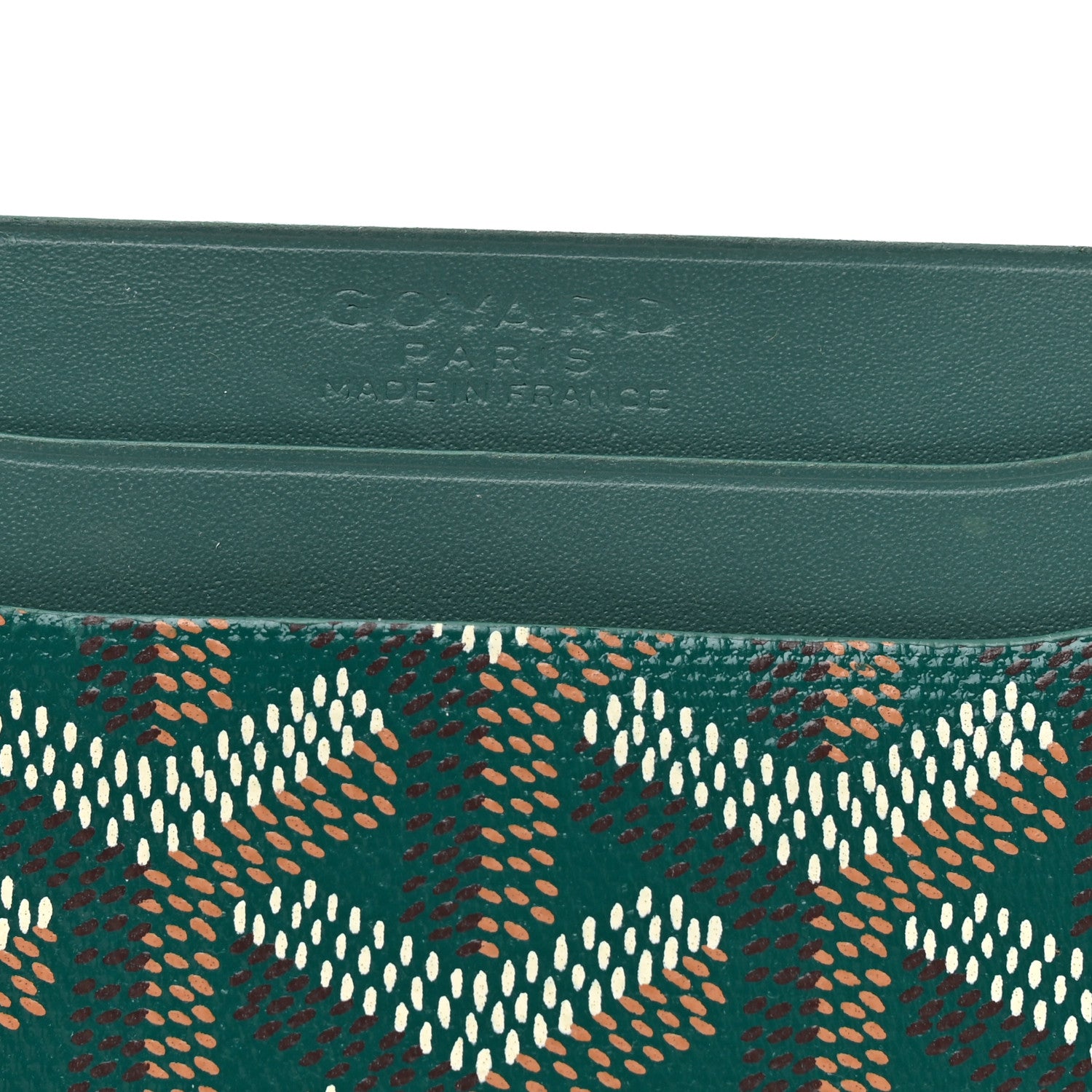 Goyard Goyardine Saint Sulpice Card Holder Green 6 of 7