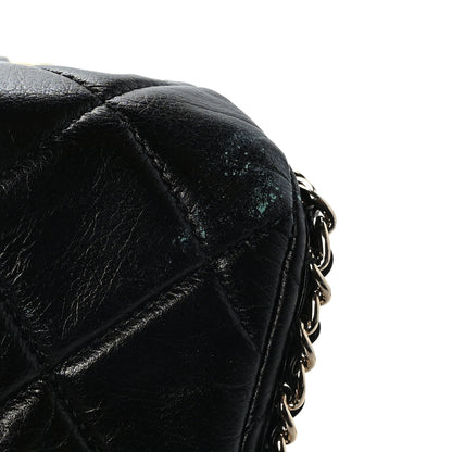 Chanel Crumpled Calfskin Quilted Large Chain All Over Flap Bag Black 10 of 10