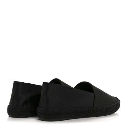 Saint Laurent Crepe Satin Elba Espadrilles 38 Black 5 of 9