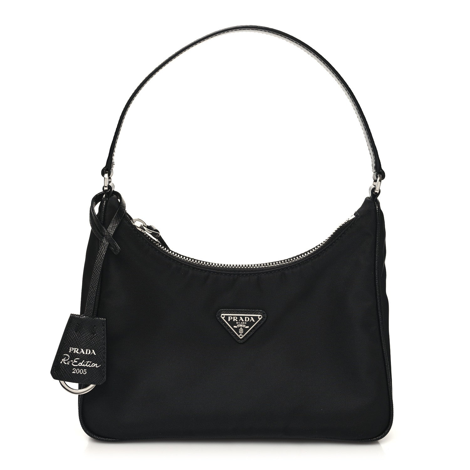 Prada Tessuto Nylon Saffiano Mini Re-Edition 2005 Bag Black 1 of 9
