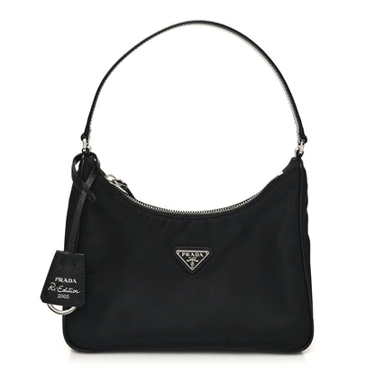 Prada Tessuto Nylon Saffiano Mini Re-Edition 2005 Bag Black 1 of 9