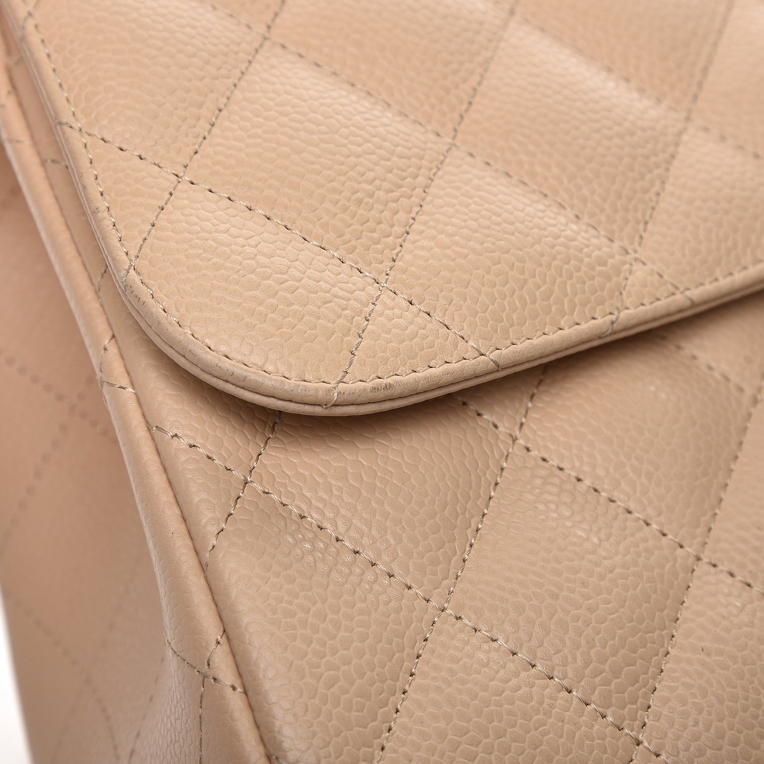 Chanel Caviar Quilted Jumbo Double Flap Beige Clair 10 of 10