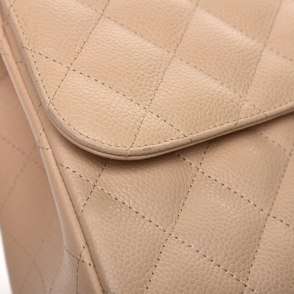 Chanel Caviar Quilted Jumbo Double Flap Beige Clair 10 of 10
