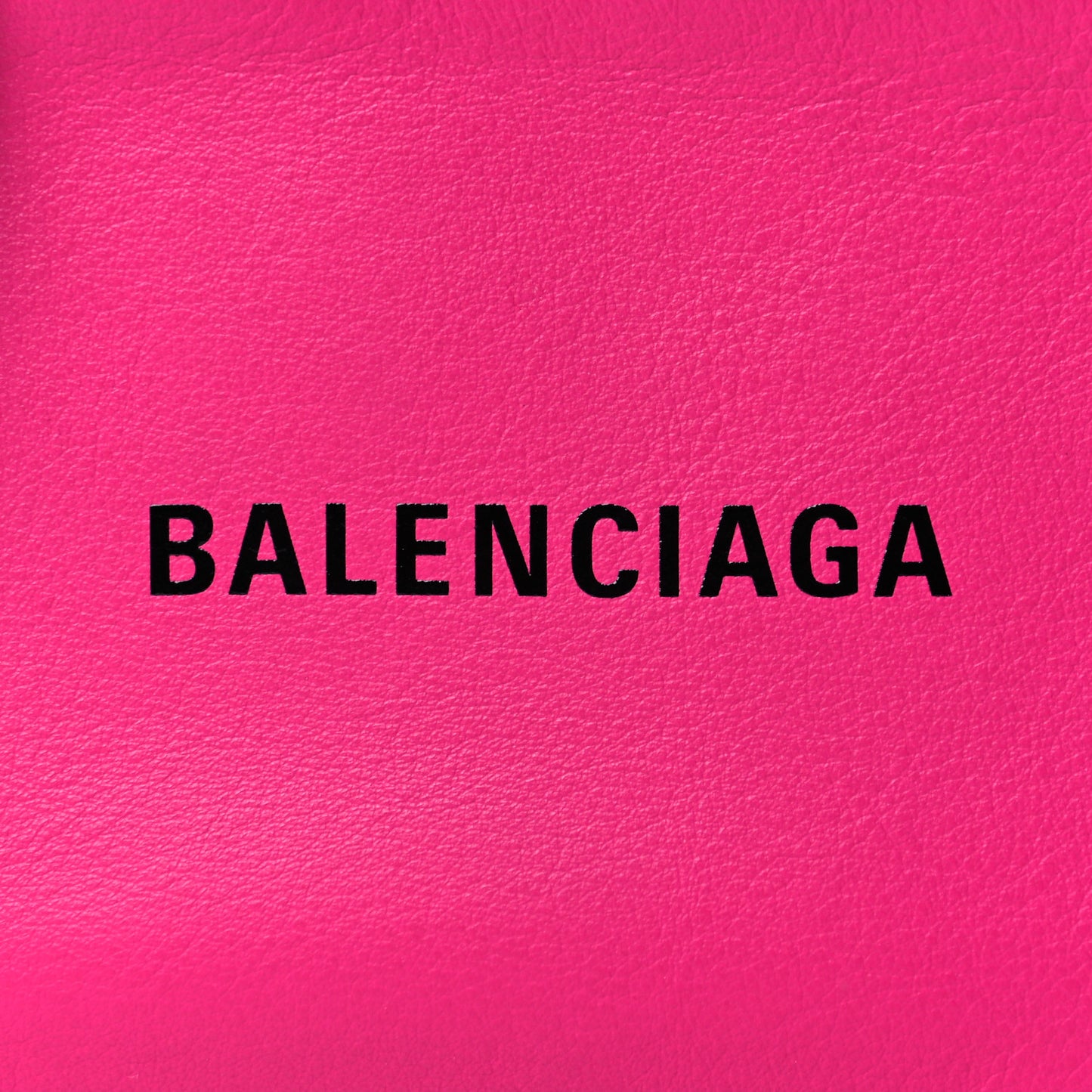 Calfskin Logo XS Everyday Camera Bag Rose Magenta Black