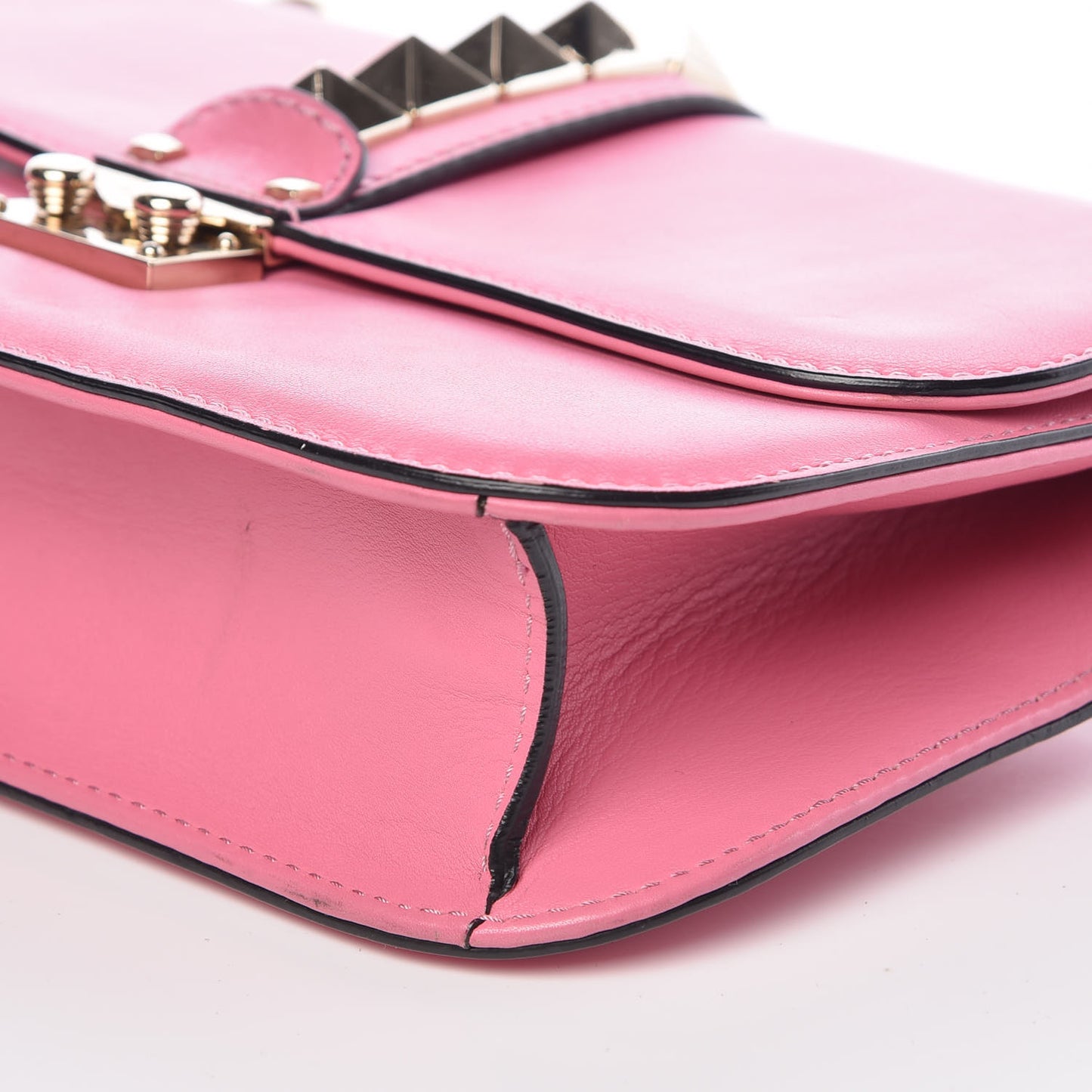 Vitello Medium Glam Lock Rockstud Flap Ninphea