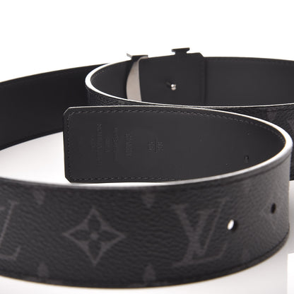 Louis Vuitton Monogram Eclipse Taigarama 40mm LV Initiales Reversible Belt 95 38 Black 6 of 7