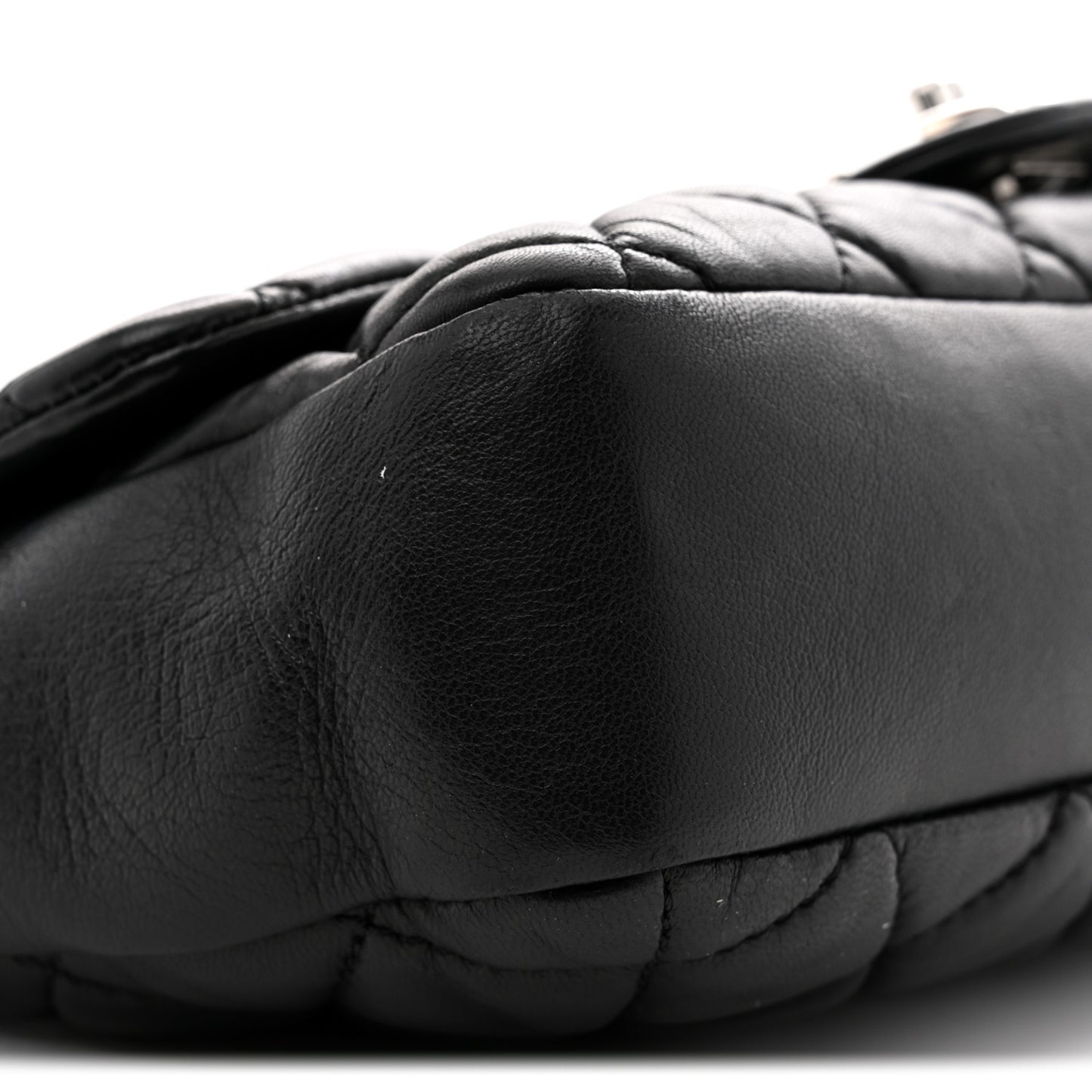 Lambskin Quilted Medium Coco Rain Flap Black