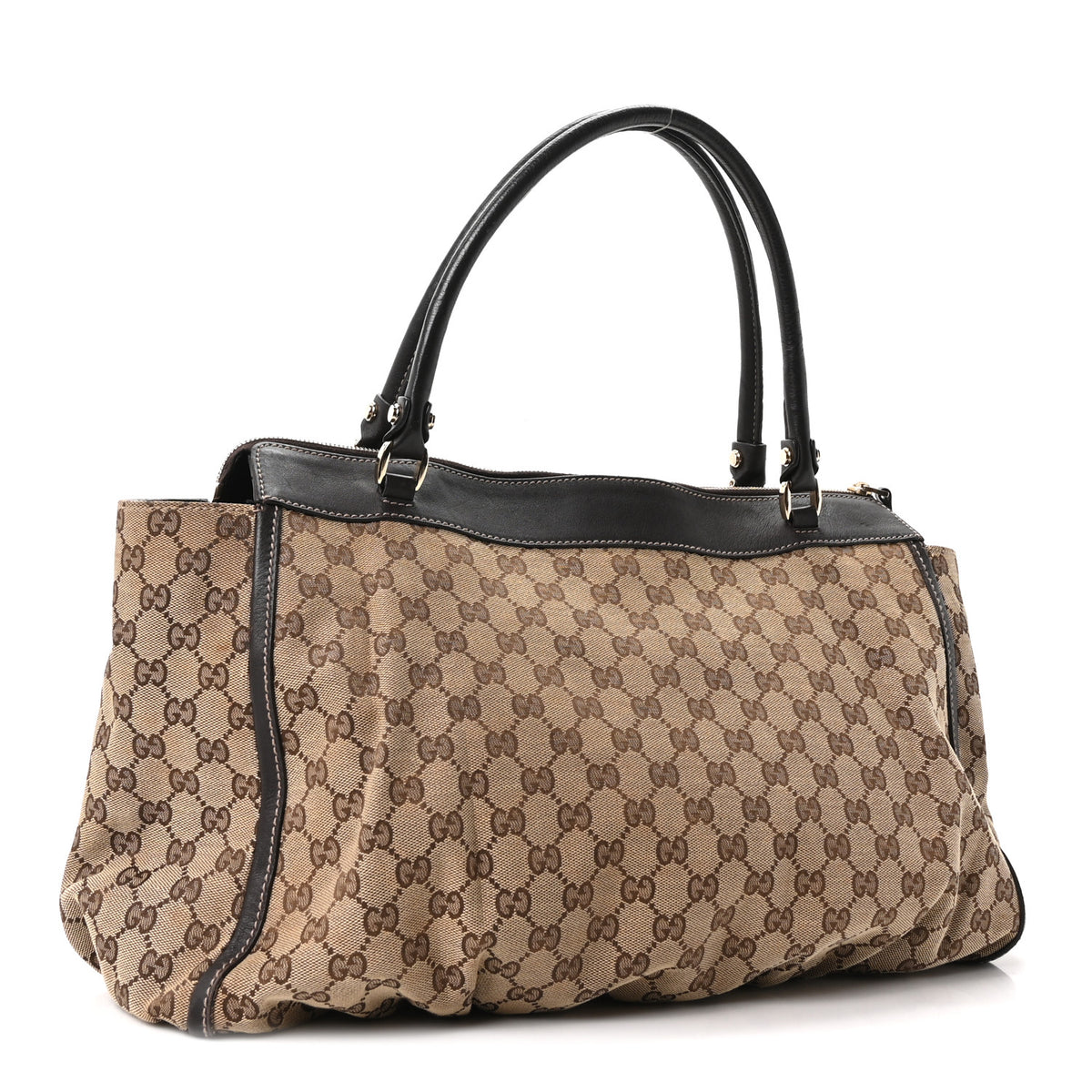 Gucci Monogram D Gold Tote Dark Brown 3 of 10