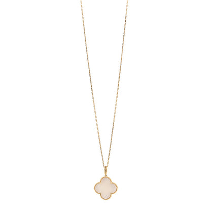 Van Cleef & Arpels 18K Yellow Gold Mother of Pearl Magic Alhambra Long Necklace 1 of 5