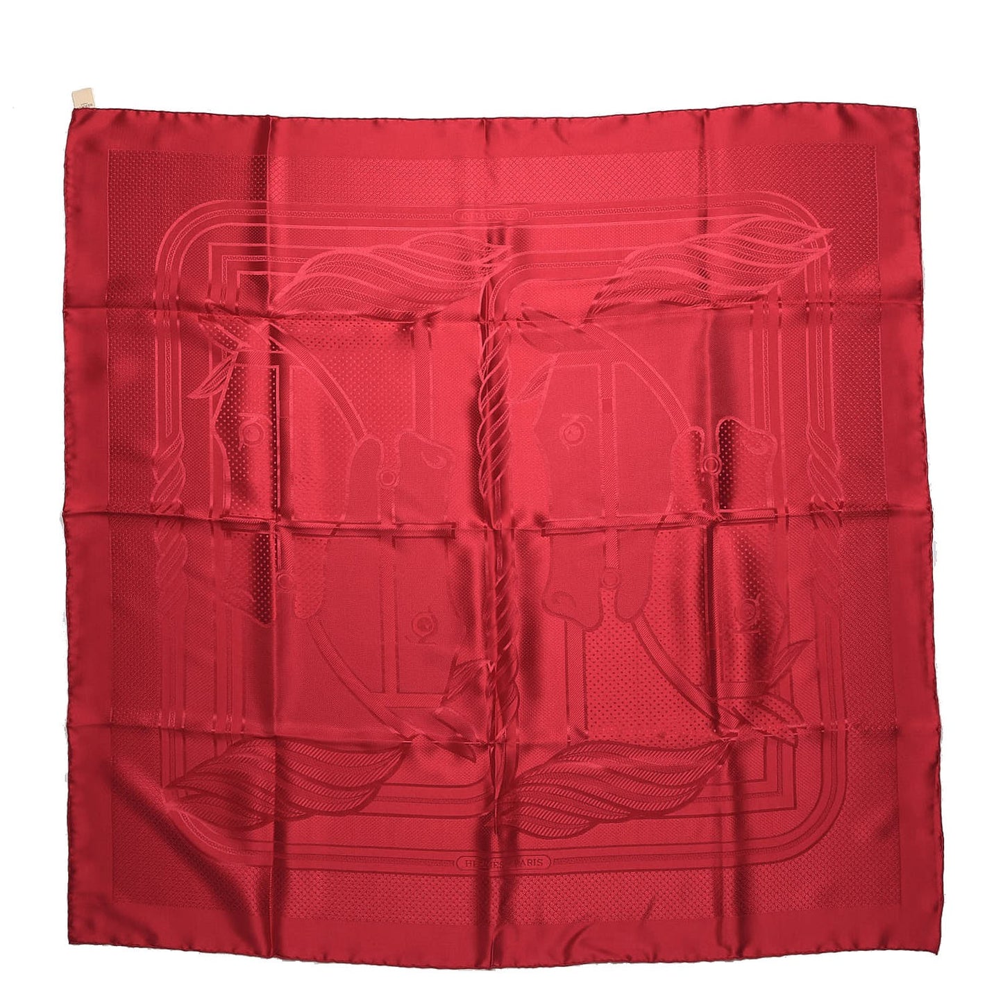 Silk Quadrige Scarf 90 Coulis