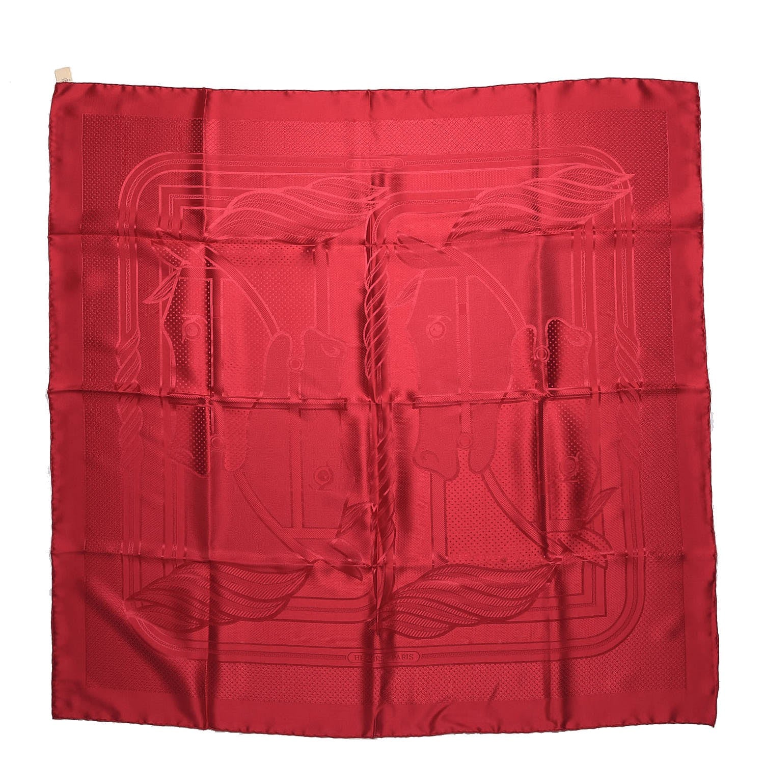 Hermes Silk Quadrige Scarf 90 Coulis 1 of 6
