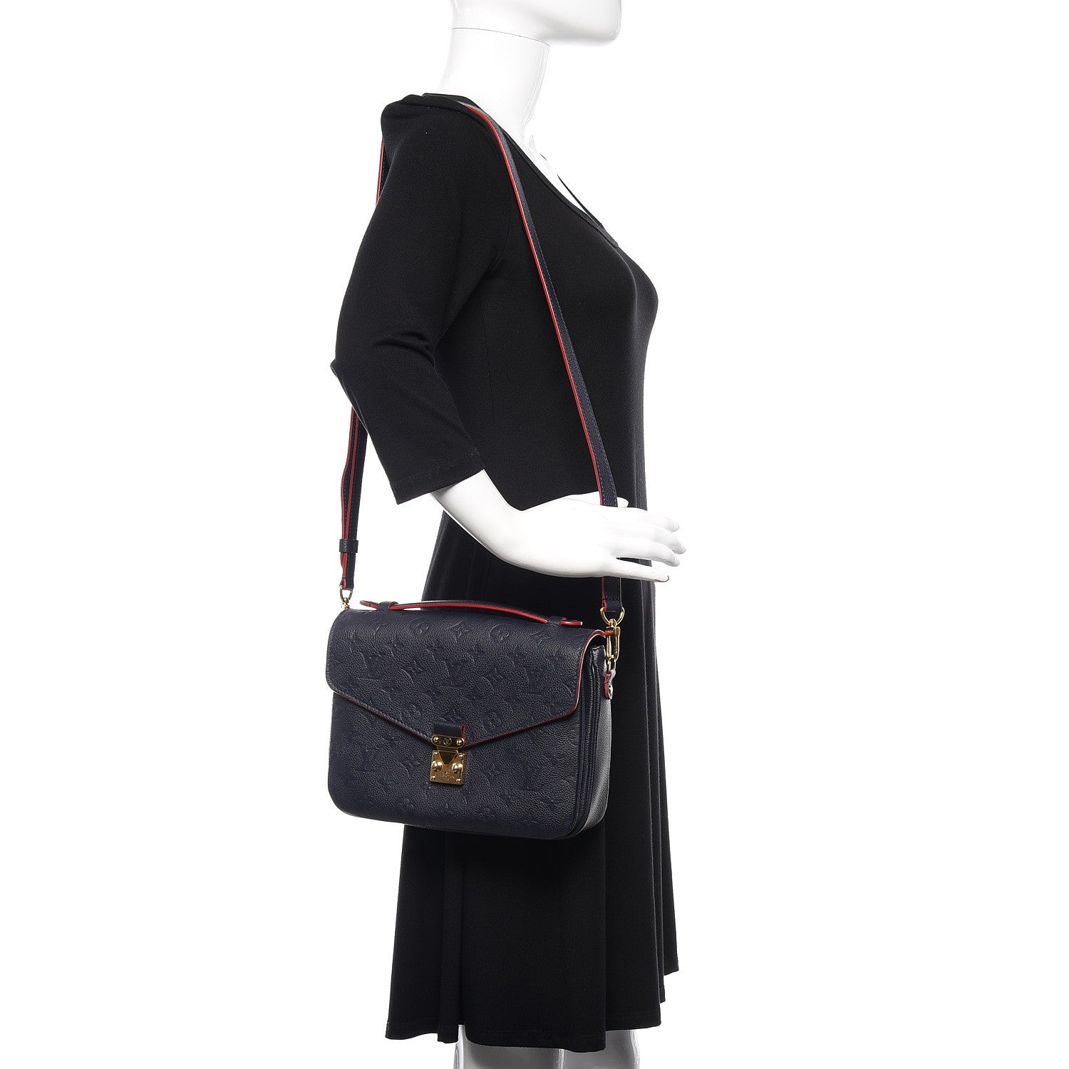 Louis Vuitton Empreinte Pochette Metis Marine Rouge 2 of 8