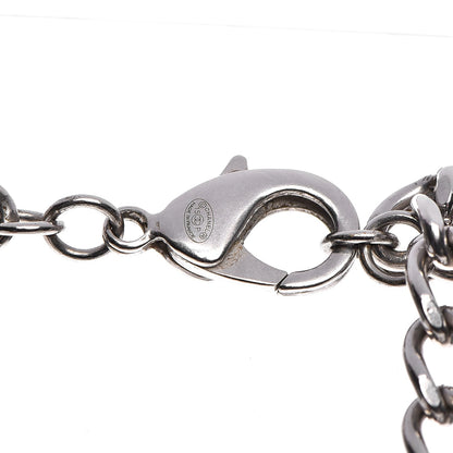 Chanel Pearl CC Long Chain Necklace Silver 6 of 7