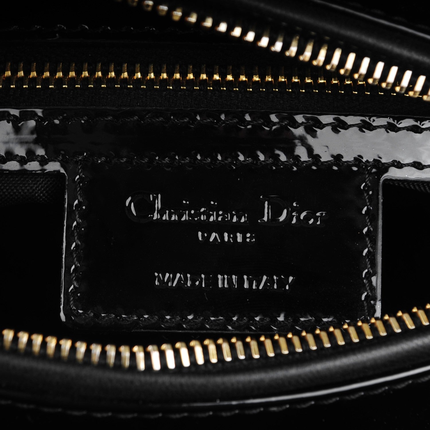 Christian Dior Patent Cannage Medium Lady Dior Black 6 of 6