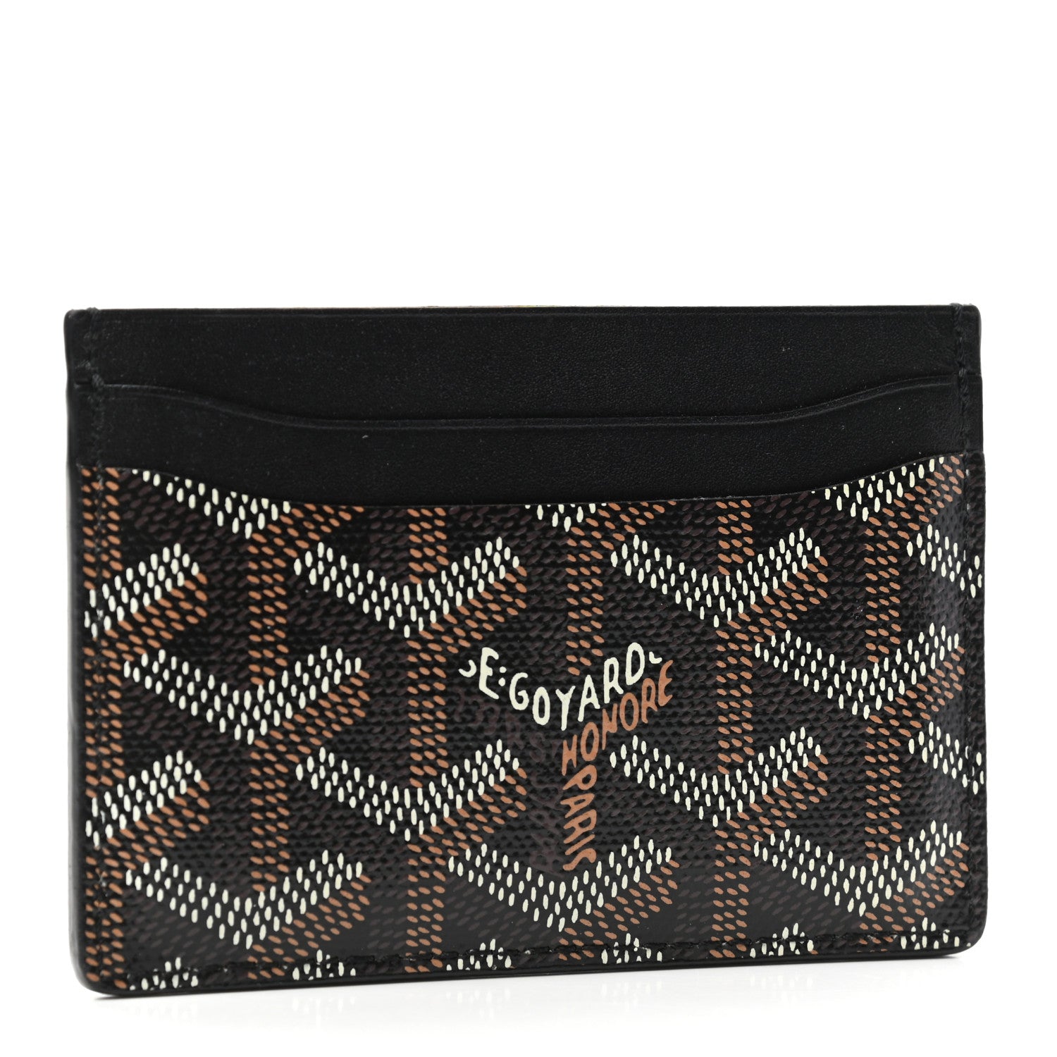 Goyard Goyardine Saint Sulpice Card Holder Black 3 of 5
