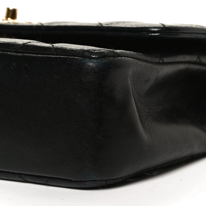 Chanel Lambskin Quilted Mini Rectangular Flap Black 8 of 8