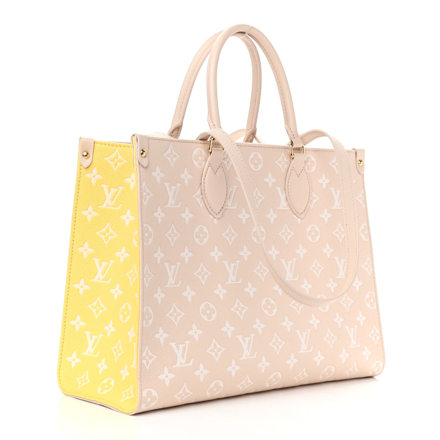 Empreinte Monogram Spring In The City Onthego MM Beige Pink Yellow