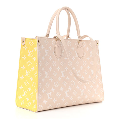 Louis Vuitton Empreinte Monogram Spring In The City Onthego MM Beige Pink Yellow 2 of 9