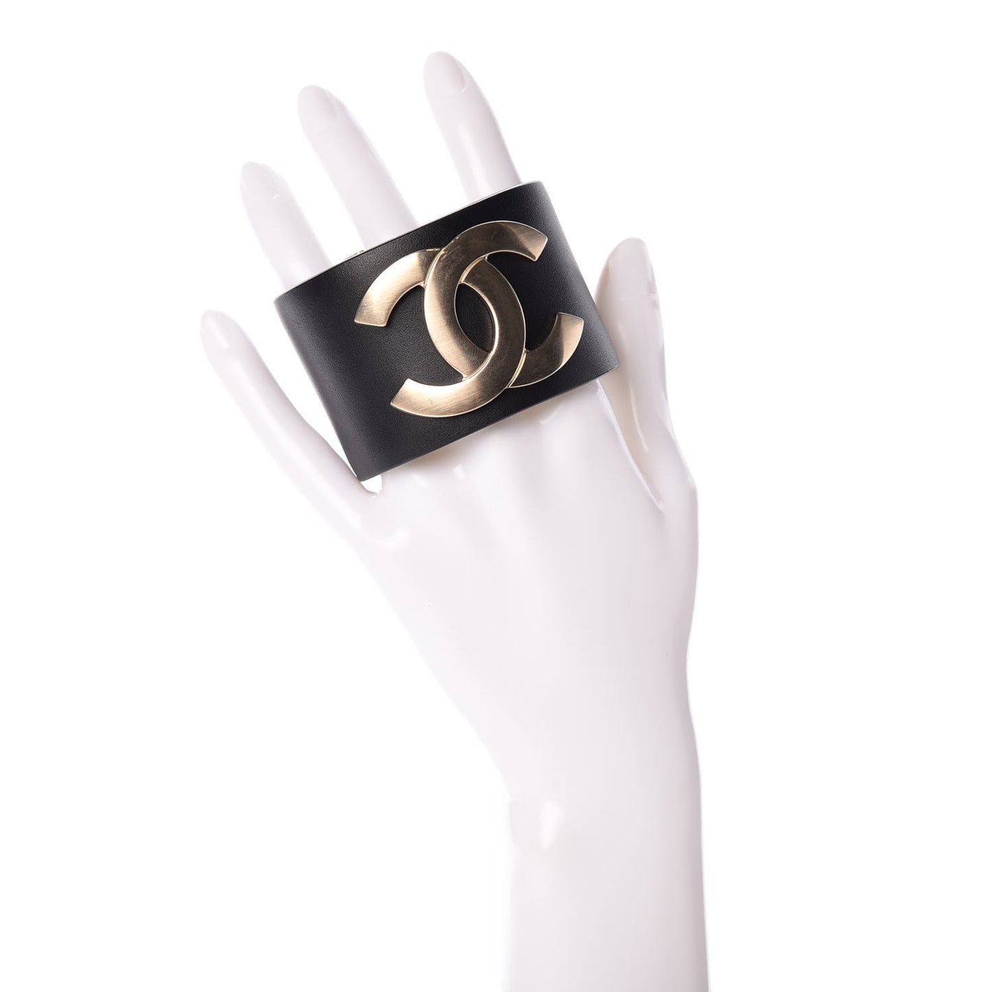 Calfskin CC Wide Cuff M Black