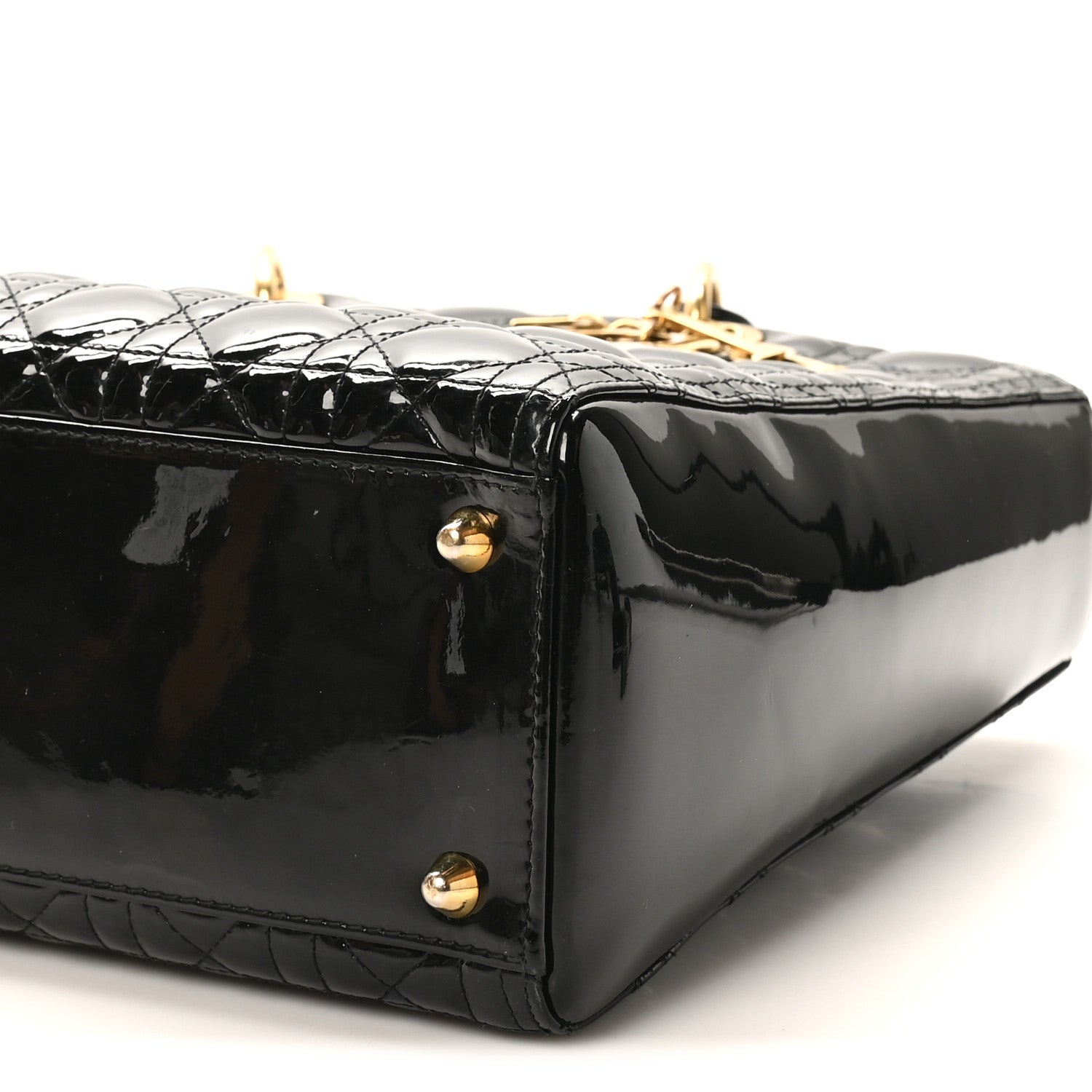 Christian Dior Patent Cannage Large Lady Dior Black 10 of 10