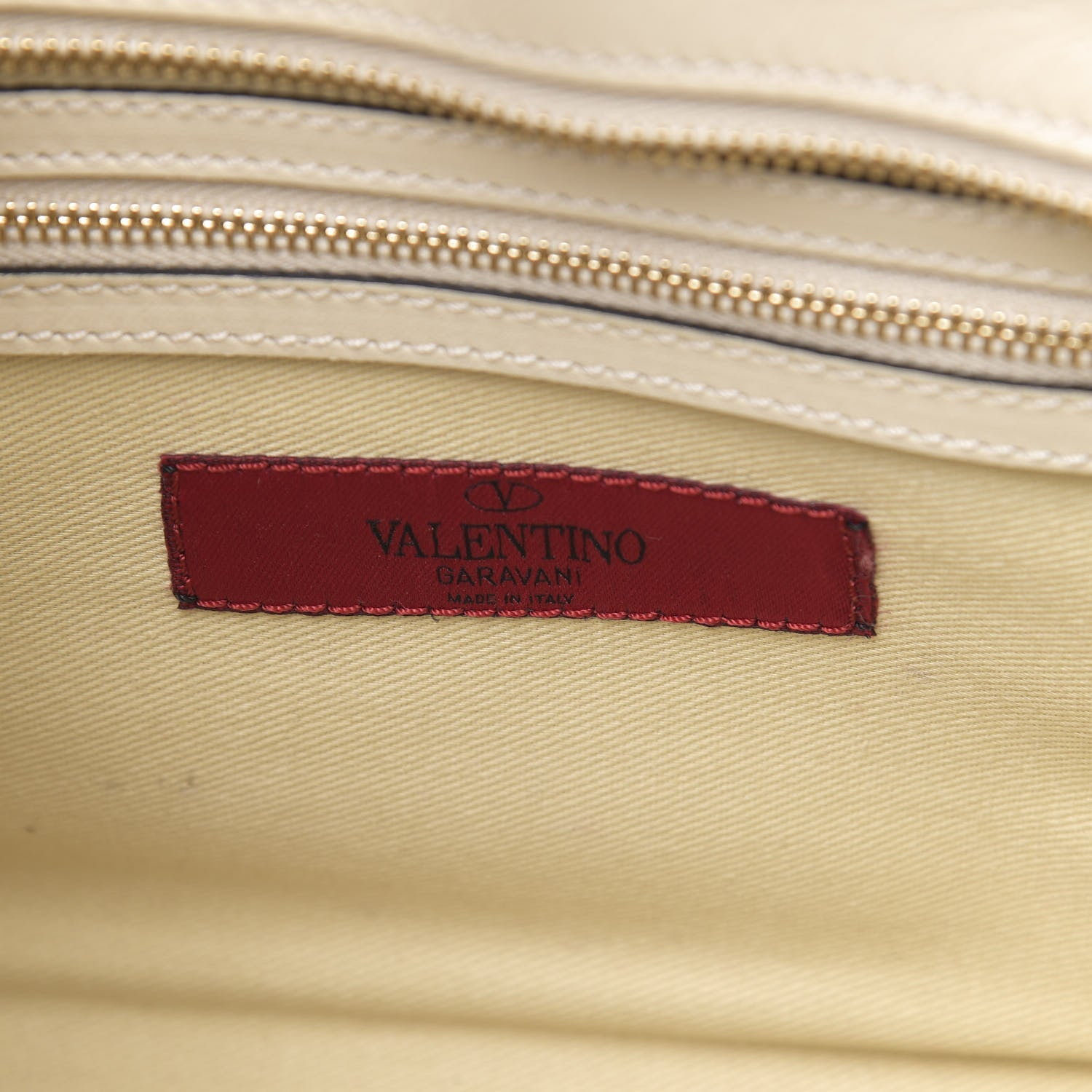 Valentino Garavani Vitello Small Rockstud Double Handle Tote Ivory 7 of 11