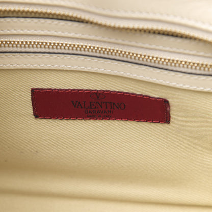 Valentino Garavani Vitello Small Rockstud Double Handle Tote Ivory 7 of 11