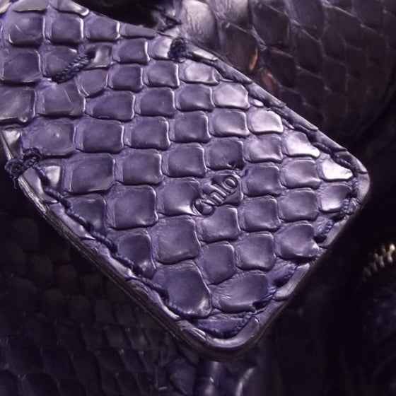 Chloe Python Large Betty Shoulder Bag Purple 9 of 12